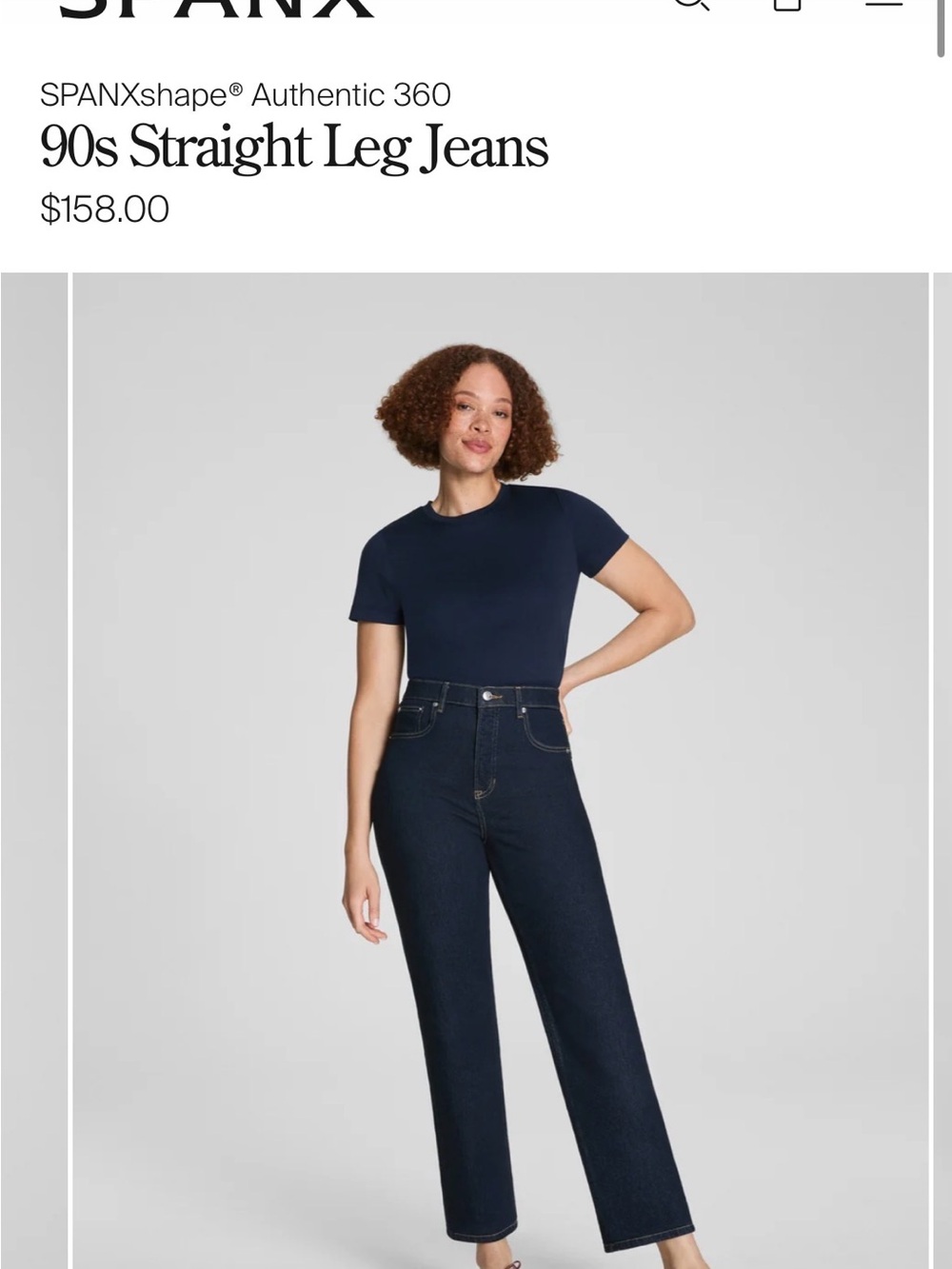 SPANX Marina Authentic 360 Straight Leg Jeans